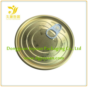 300#Tinplate Full Aperture Easy Open Tin Can Lid for Canned Tuna